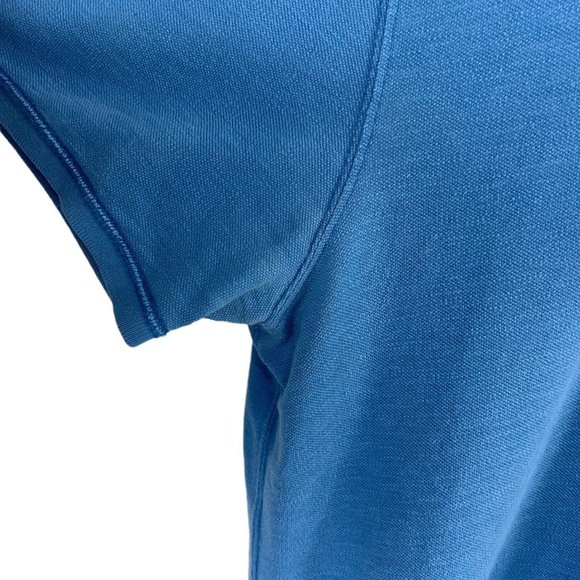 Vintage American Eagle Outfitters Light Blue Vintage Fit Patch Prep Polo Men XL - Picture 6 of 12